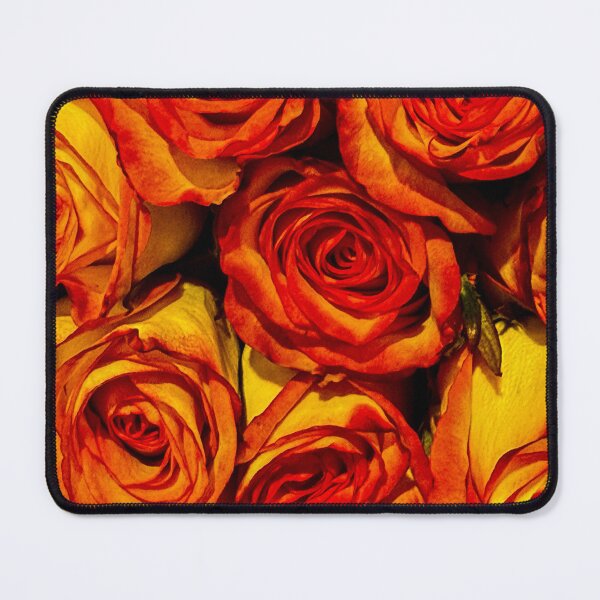 Item preview, Fiery Orange & Gold Roses – Bold Romantic Floral Photography Wall Art designed and sold by aadventures.