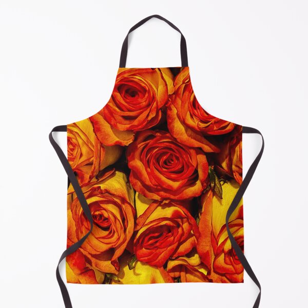 Item preview, Fiery Orange & Gold Roses – Bold Romantic Floral Photography Wall Art designed and sold by aadventures.