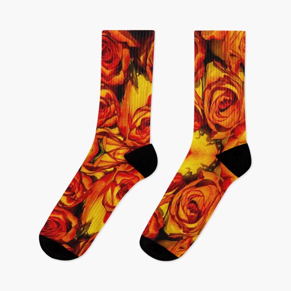Item preview, Fiery Orange & Gold Roses – Bold Romantic Floral Photography Wall Art designed and sold by aadventures.