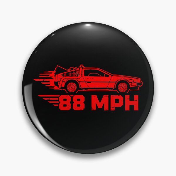 Item preview, 88 MPH Time Machine DeLorean Retro White designed and sold by Off-Road-Zone.