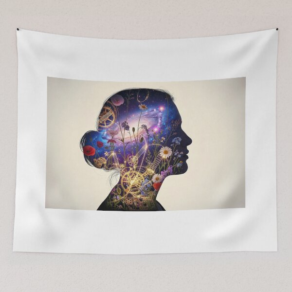 Item preview, Surreal double exposure silhouette designed and sold by PEUCETA-BA.