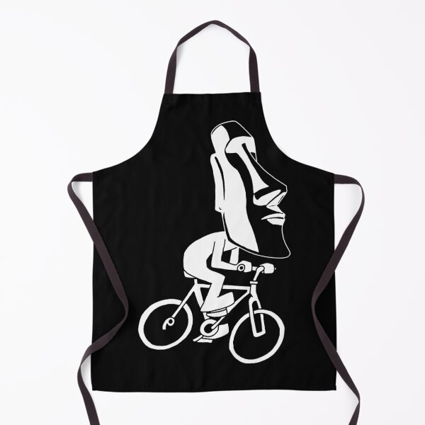 Item preview, Cyclist on Easter Island (white) designed and sold by Lagueny.