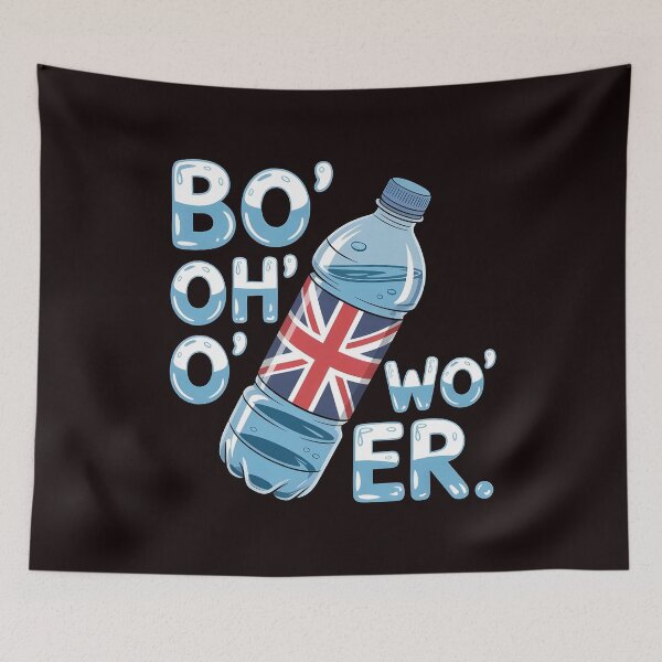 Item preview, Funny British Accent – Bottle of Water Bri ish Humor from Great Britain designed and sold by Redgiant87x.