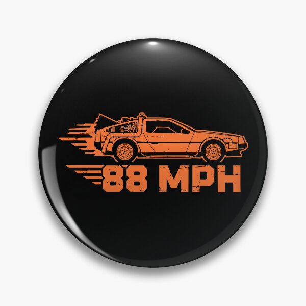 Item preview, 88 MPH Time Machine DeLorean Retro Orange designed and sold by Off-Road-Zone.