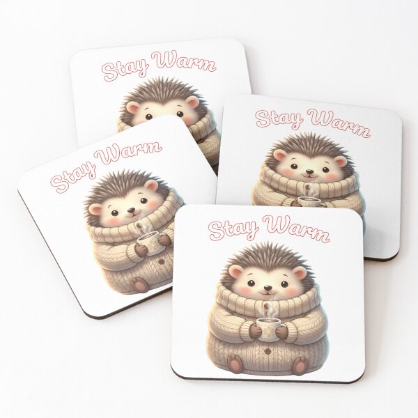 Item preview, Stay Warm Hedgehog - Cute Winter Sweater Animal designed and sold by LowBattery Social Club.