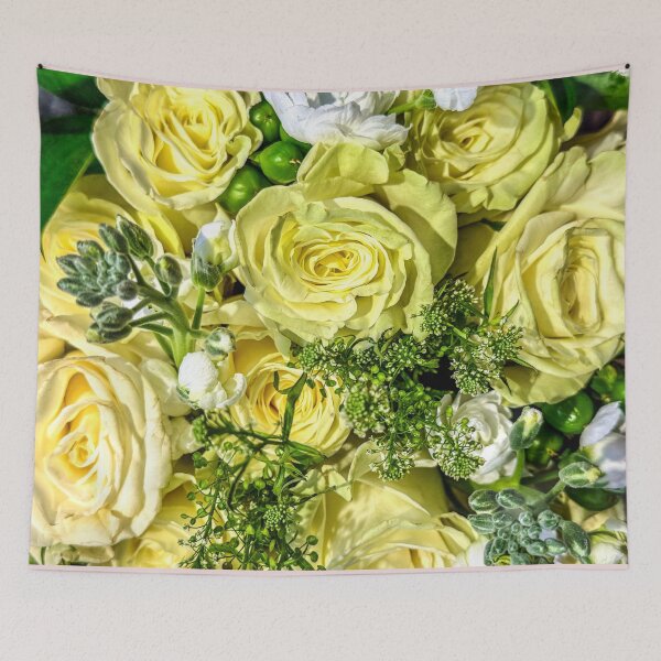 Item preview, Soft Yellow Rose Bouquet – Fresh Botanical Photography for Calm, Romantic Home Decor designed and sold by aadventures.