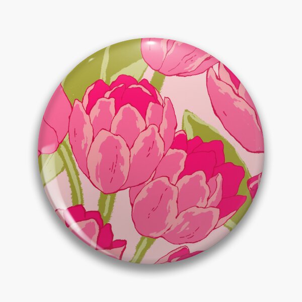 Item preview, Patrón de tulipanes y lazos rosas designed and sold by MinimalAnGo.