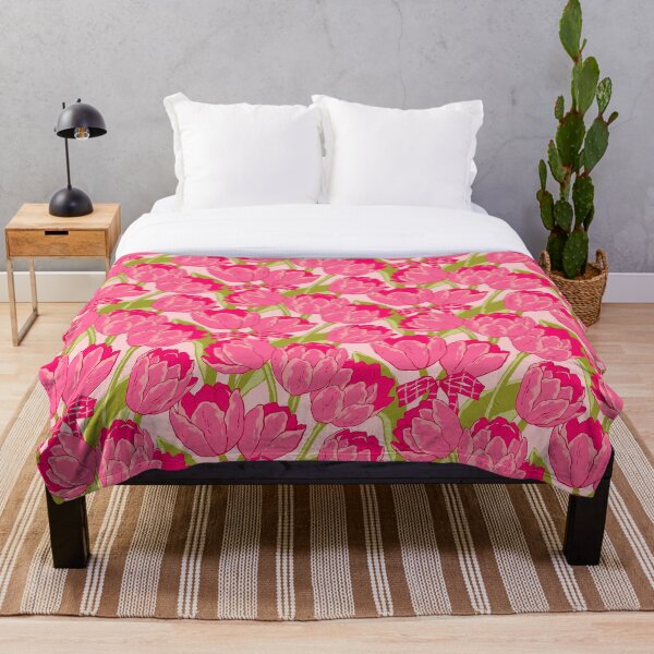 Item preview, Pink Tulips and Bows Pattern designed and sold by MinimalAnGo.