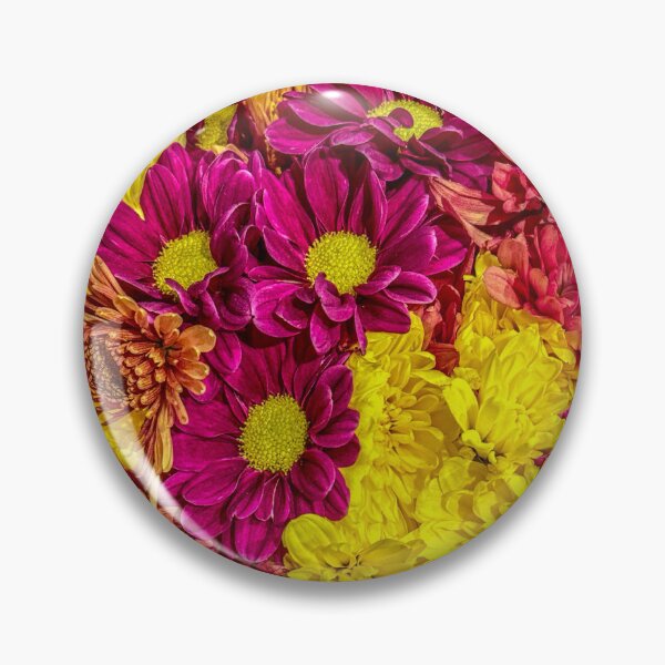 Item preview, Bold Magenta & Sunshine Yellow Floral Explosion – Retro Color Flower Photography Wall Art designed and sold by aadventures.