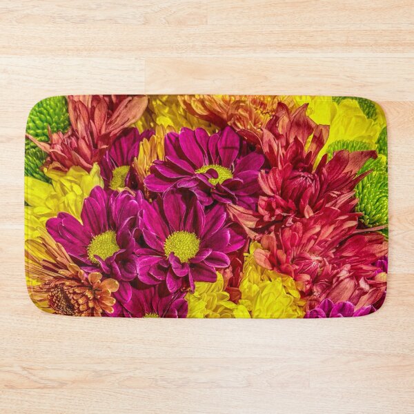 Item preview, Bold Magenta & Sunshine Yellow Floral Explosion – Retro Color Flower Photography Wall Art designed and sold by aadventures.
