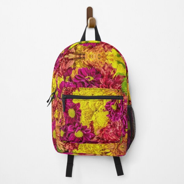 Item preview, Bold Magenta & Sunshine Yellow Floral Explosion – Retro Color Flower Photography Wall Art designed and sold by aadventures.