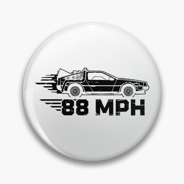 Item preview, 88 MPH Time Machine DeLorean Retro Black designed and sold by Off-Road-Zone.