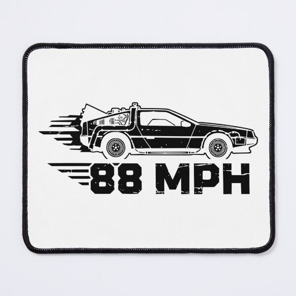 Item preview, 88 MPH Time Machine DeLorean Retro Black designed and sold by Off-Road-Zone.