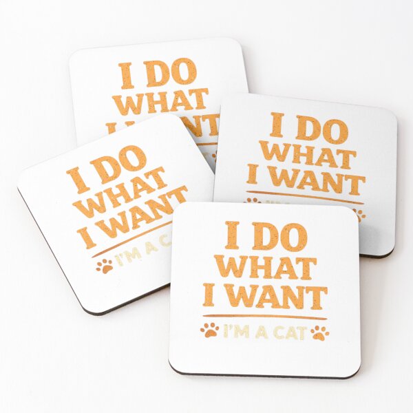 Item preview, I Do What I Want I’m a Cat – Funny Minimal Cat Quote T-Shirt designed and sold by BShop20 – Cute Funny Tees & Gifts.