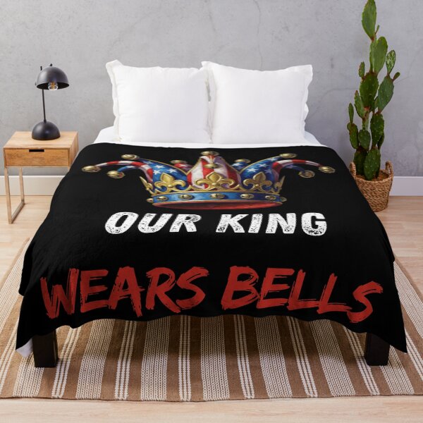 Item preview, Our King Wears Bells | Political Satire Shirt | Jester Crown Design | Political Commentary Tee for Dark Colors designed and sold by TheCynicsCanvas.