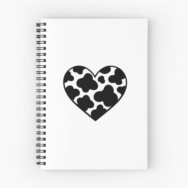 Item preview, Cow print heart black designed and sold by GrassFedVegan.