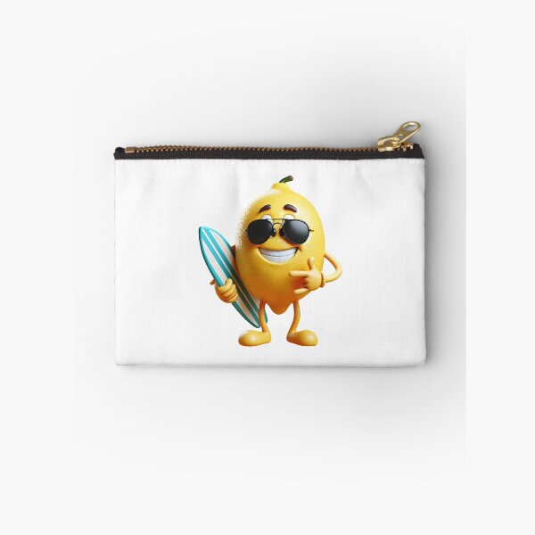 Item preview, Cool Lemon Dude With Surfboard Cartoon Summer Vibes. designed and sold by The-T-In-Retro.