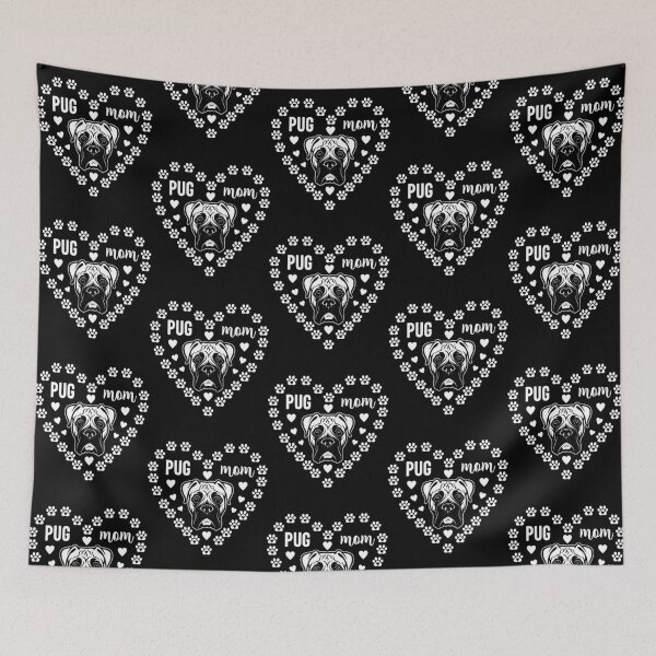 Item preview, Pug Mom Dog Lover Heart designed and sold by GrumpySableye.