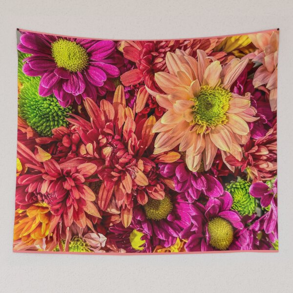 Item preview, Vibrant Mixed Flower Bouquet – Colorful Autumn Floral Photography Wall Art designed and sold by aadventures.