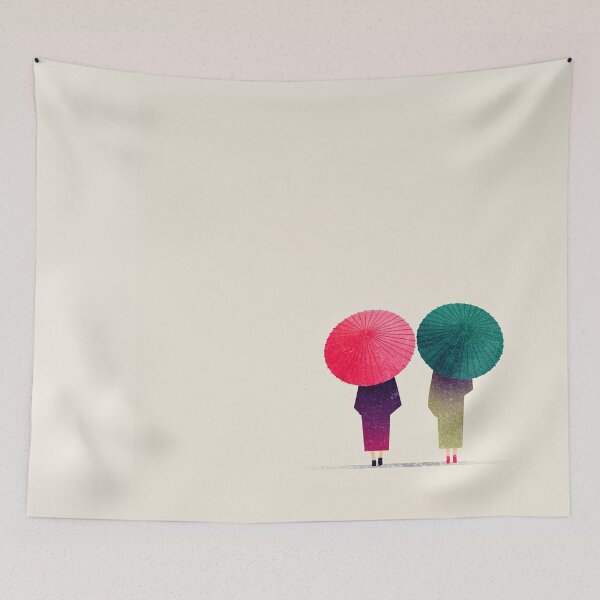 Item preview, Minimalist Wagasa Umbrella Couple designed and sold by bubblegoth.
