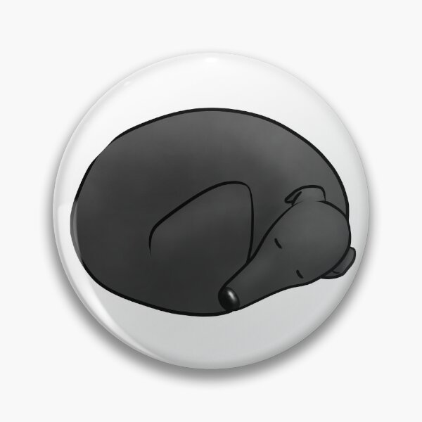 Item preview, Donut Dog - Black Hound designed and sold by Tessa Draws Stoof.