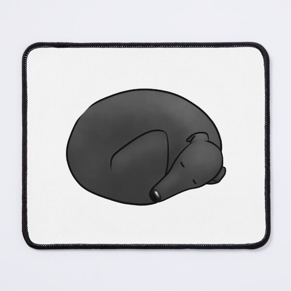 Item preview, Donut Dog - Black Hound designed and sold by Tessa Draws Stoof.