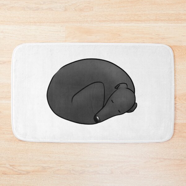 Item preview, Donut Dog - Black Hound designed and sold by Tessa Draws Stoof.