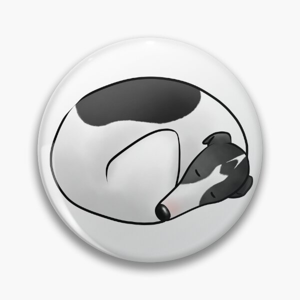 Item preview, Donut Dog - White and Black Hound designed and sold by Tessa Draws Stoof.