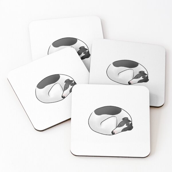 Item preview, Donut Dog - White and Black Hound designed and sold by Tessa Draws Stoof.