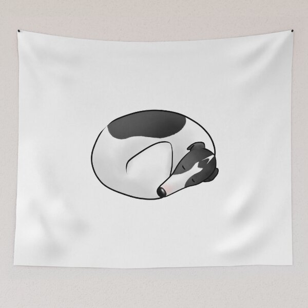 Item preview, Donut Dog - White and Black Hound designed and sold by Tessa Draws Stoof.