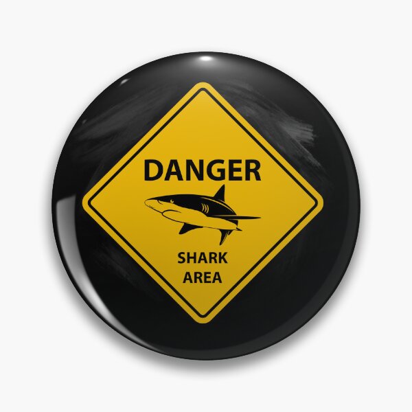 Item preview, Danger Shark Area – Warning Sign designed and sold by Kenneth Trigueros.