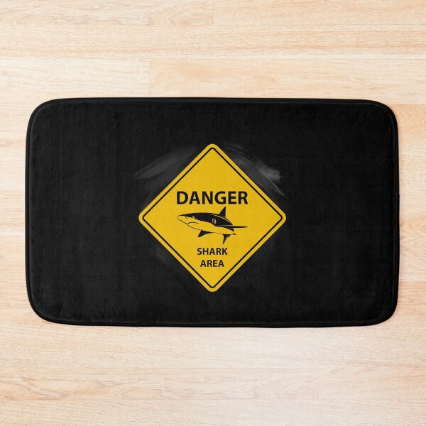 Item preview, Danger Shark Area – Warning Sign designed and sold by Kenneth Trigueros.