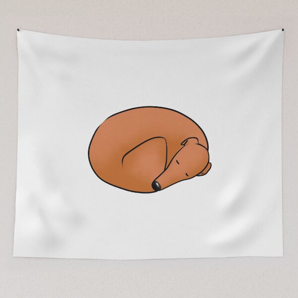 Item preview, Donut Dog - Red Hound designed and sold by Tessa Draws Stoof.