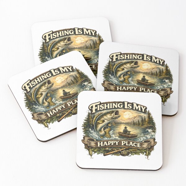 Artikelvorschau, Fishing Is My Happy Place – Angler Natur & Ruhe Design entworfen und verkauft von SVALANART.
