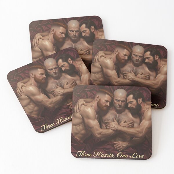 Item preview, Three Hearts Valentine designed and sold by Black Rainbow Studios.