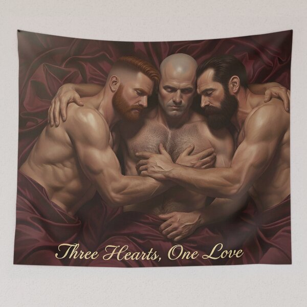 Item preview, Three Hearts Valentine designed and sold by Black Rainbow Studios.