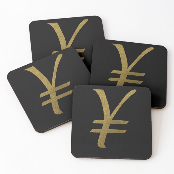 Item preview, Yen Symbol – Black & Gold Minimalist Art Deco Poster designed and sold by T-Prestige.
