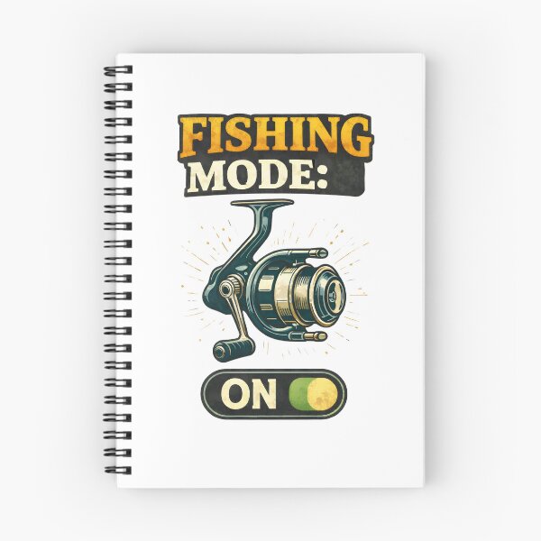 Item preview, Fishing Mode ON – Fishing Reel Switch Angler Design designed and sold by SVALANART.
