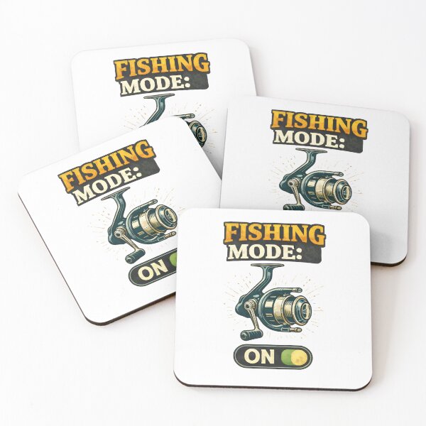 Item preview, Fishing Mode ON – Fishing Reel Switch Angler Design designed and sold by SVALANART.