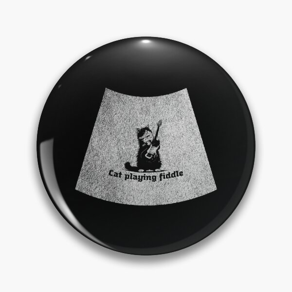 Item preview, Cat playing fiddle cute musical cat illustration for musical lovers. designed and sold by ShuaibDesigns.