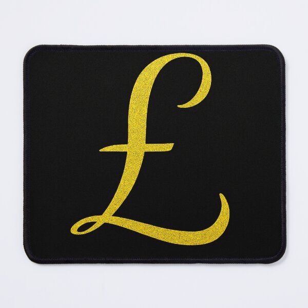 Item preview, Pound Symbol – Black & Gold Minimalist Art Deco Poster designed and sold by T-Prestige.