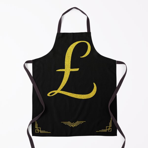 Item preview, Pound Symbol – Black & Gold Minimalist Art Deco Poster designed and sold by T-Prestige.