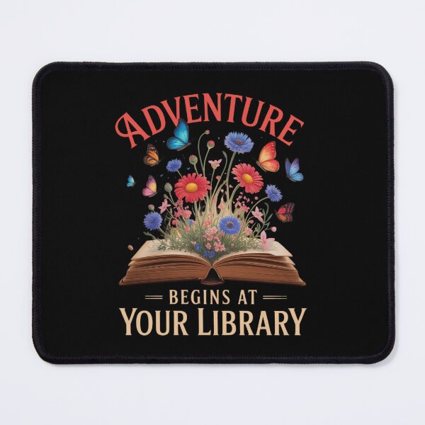 Item preview, Adventure Begins At Your Library Summer Reading 2024 Flowers designed and sold by DigitaldeligArt.
