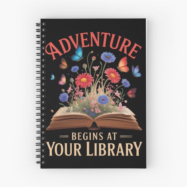 Item preview, Adventure Begins At Your Library Summer Reading 2024 Flowers designed and sold by DigitaldeligArt.
