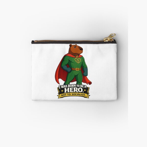 Item preview, I Was Born to Be a Hero, Not to Socialize- The Noble Capybara – Animal Hero- T-Shirt & Hoodies designed and sold by John-Rivav.