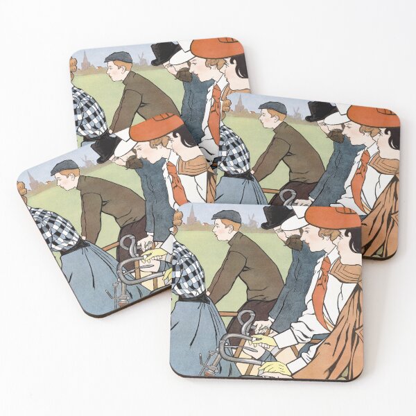 Item preview, Vintage cycling illustration 1912 by Johann Georg van Caspel designed and sold by Shoot-The-Moon.