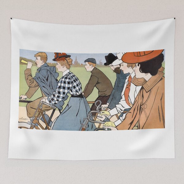 Item preview, Vintage cycling illustration 1912 by Johann Georg van Caspel designed and sold by Shoot-The-Moon.