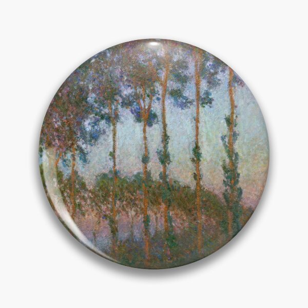 Item preview, Peupliers Au Bord De Lepte Crepuscule by Claude Monet: Tranquil Impressionist Landscape designed and sold by artofuniverse.