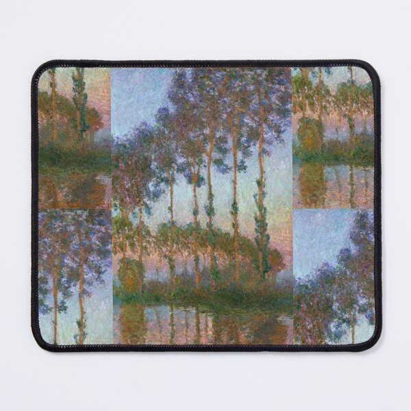 Item preview, Peupliers Au Bord De Lepte Crepuscule by Claude Monet: Tranquil Impressionist Landscape designed and sold by artofuniverse.