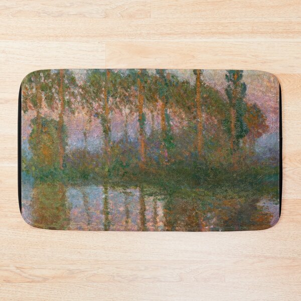 Item preview, Peupliers Au Bord De Lepte Crepuscule by Claude Monet: Tranquil Impressionist Landscape designed and sold by artofuniverse.